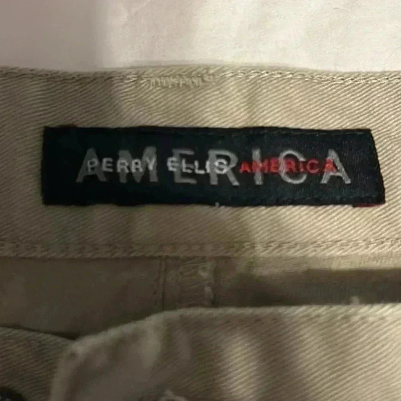Perry Ellis Men’s Tan Khaki America Shorts Size 44 - Picture 6 of 7